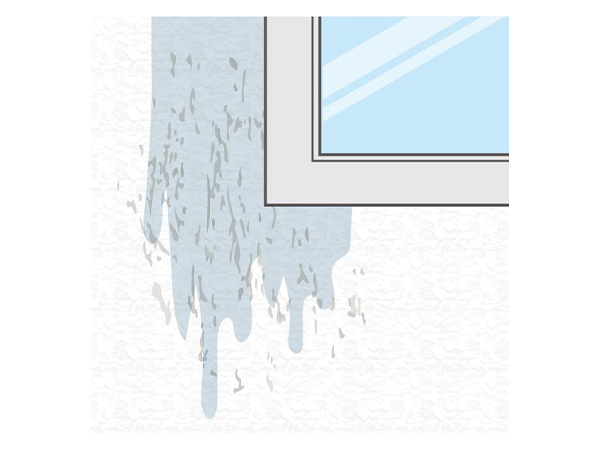 窓サッシから雨漏りがする